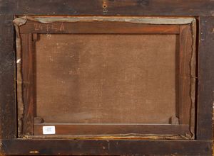 A. Zanini (attivo nel XIX secolo) : Veduta di Venezia con il ponte di Rialto  - Asta Dipinti Antichi - Associazione Nazionale - Case d'Asta italiane