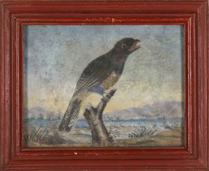 Octavianus Monfort (attivo in Piemonte nel XVII secolo) : Soggetti naturalistici con volatili  - Asta Dipinti Antichi - Associazione Nazionale - Case d'Asta italiane