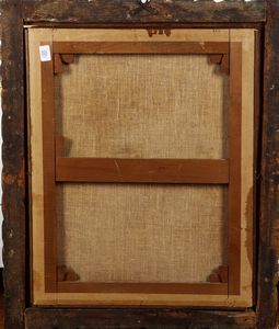 Scuola del XVIII secolo Ritratto di poeta laureato  - Asta Dipinti Antichi - Associazione Nazionale - Case d'Asta italiane