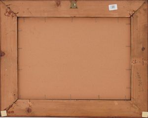 Scuola del XIX secolo Paesaggio con figure di contadini  - Asta Dipinti Antichi - Associazione Nazionale - Case d'Asta italiane