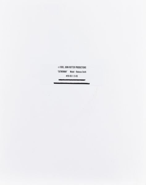 John Rutter : Catwoman. Model Rebecca Smith  - Asta Fotografia - Associazione Nazionale - Case d'Asta italiane