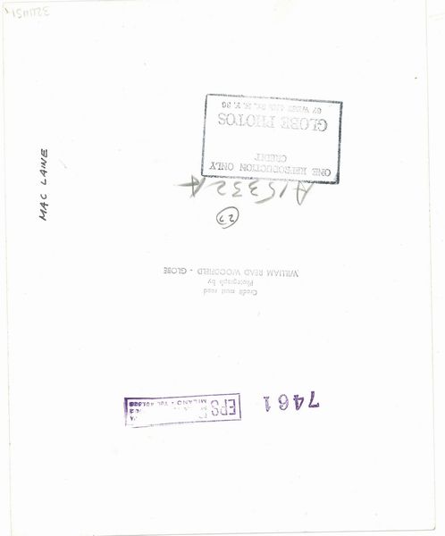 William Read Woodfield : Mac Laine  - Asta Fotografia - Associazione Nazionale - Case d'Asta italiane