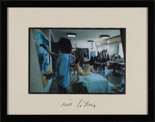 Nino Lo Duca : Modella con allievi, Accademia di Brera: a scuola di disegno  - Asta Fotografia - Associazione Nazionale - Case d'Asta italiane