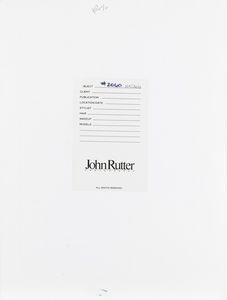 John Rutter : Natalia #2060  - Asta Fotografia - Associazione Nazionale - Case d'Asta italiane