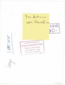 Yves Debraine : Georges Simenon  - Asta Fotografia - Associazione Nazionale - Case d'Asta italiane