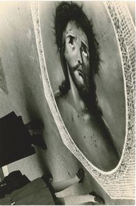 Calogero Cascio - Roma - Cristo sulla strada disegnato da un ambulante