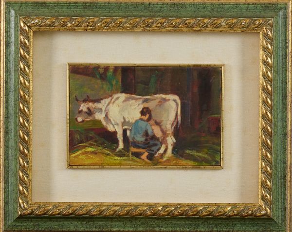 Carlo Domenici : Mungitore  - Asta Asta di Arte Moderna e Contemporanea  - Associazione Nazionale - Case d'Asta italiane