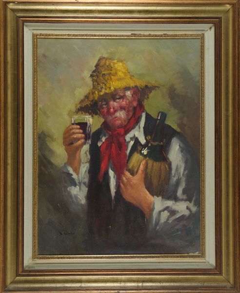 Ulisse Caputo : Contadino con fiasco  - Asta Asta di Arte Moderna e Contemporanea  - Associazione Nazionale - Case d'Asta italiane