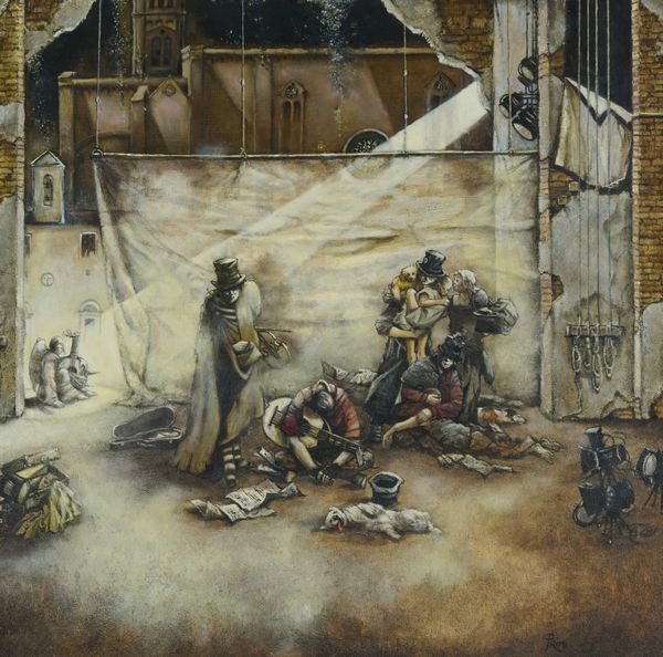 Umberto Primi : Scena teatrale  - Asta Asta di Arte Moderna e Contemporanea  - Associazione Nazionale - Case d'Asta italiane