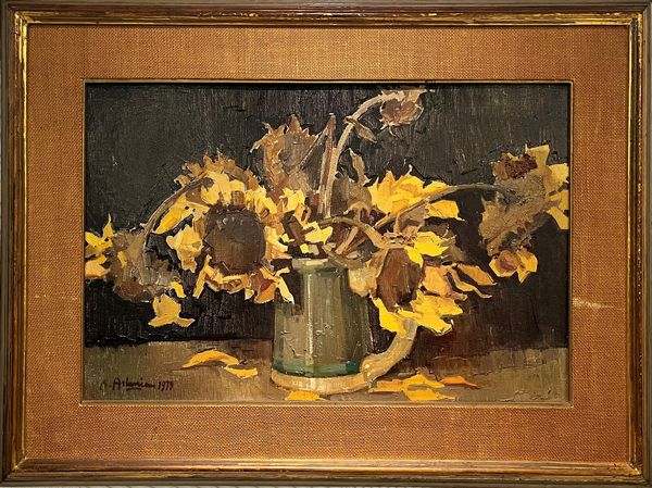 Pierre Bedros Aslanian : Girasoli appassiti  - Asta Asta di Arte Moderna e Contemporanea  - Associazione Nazionale - Case d'Asta italiane