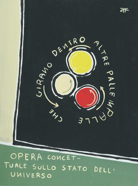 Filippo Biagioli : Soluzione: All'universo girano i coglioni perch Trump  al potere  - Asta Asta di Arte Moderna e Contemporanea  - Associazione Nazionale - Case d'Asta italiane