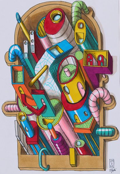 Nico Fedi : Esco un attimo (L'arrivo della primavera)  - Asta Asta di Arte Moderna e Contemporanea  - Associazione Nazionale - Case d'Asta italiane