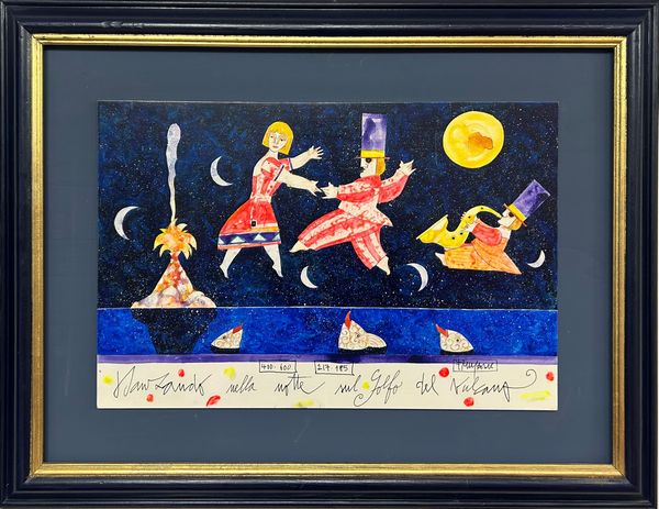 Francesco Musante : Danzando nella notte sul golfo del vulcano  - Asta Asta di Arte Moderna e Contemporanea  - Associazione Nazionale - Case d'Asta italiane