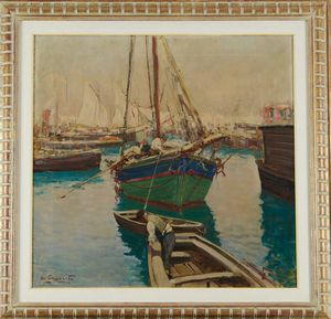 Gaetano Esposito - Barche al porto