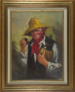 Ulisse Caputo - Contadino con fiasco