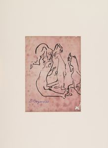 Guido Borgianni : Lotto unico di 4 opere  - Asta Arte Moderna e Contemporanea - Associazione Nazionale - Case d'Asta italiane