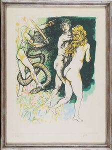 Renato Guttuso - Cacciata dai giardini dell'Eden