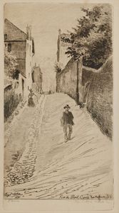 Eugène Delatre - Rue de Mont- Cenis, Paris, Montmarte