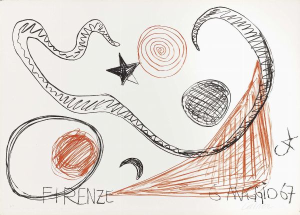 Alexander Calder : Firenze - 1967  - Asta ASTA ARTE CONTEMPORANEA, PRATO 26-27 MAGGIO 2017 - Associazione Nazionale - Case d'Asta italiane