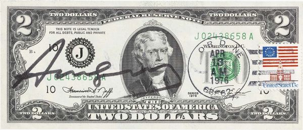 Andy Warhol : Two dollars Jefferson  - Asta ASTA ARTE CONTEMPORANEA, PRATO 26-27 MAGGIO 2017 - Associazione Nazionale - Case d'Asta italiane