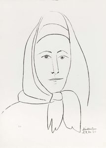 Pablo Picasso (d'aprs) - Ritratto di donna
