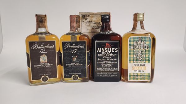 Ballantine's, Ainslie's, Royal Heather, Scotch Whisky  - Asta Spring Wines and Spirits - Associazione Nazionale - Case d'Asta italiane