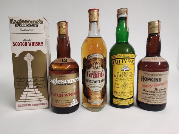 Eaglesome's, Grant's, Cutty Sark, Hopkins', Scotch Whisky  - Asta Spring Wines and Spirits - Associazione Nazionale - Case d'Asta italiane