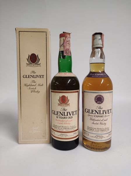 Glenlivet, Unblended & Malt Whisky  - Asta Spring Wines and Spirits - Associazione Nazionale - Case d'Asta italiane