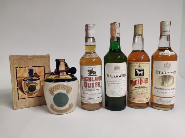 King's Ramson, Highland Queen, Black & White, White Horse, Strathconon, Single Malt & Scotch Whisky  - Asta Spring Wines and Spirits - Associazione Nazionale - Case d'Asta italiane
