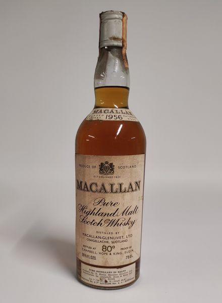 The Macallan 1956, Pure Highland Malt Scotch Whisk  - Asta Spring Wines and Spirits - Associazione Nazionale - Case d'Asta italiane