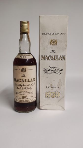 The Macallan 1959, Pure Highland Malt Scotch Whisk  - Asta Spring Wines and Spirits - Associazione Nazionale - Case d'Asta italiane