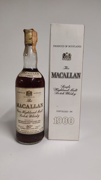 The Macallan 1960, Pure Highland Malt Scotch Whisk  - Asta Spring Wines and Spirits - Associazione Nazionale - Case d'Asta italiane