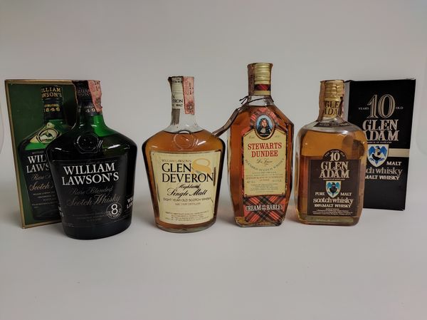 William Lawson's, Glen Deveron, Stewarts Dundee, Glen Adam, Single Malt & Scotch Whisky  - Asta Spring Wines and Spirits - Associazione Nazionale - Case d'Asta italiane