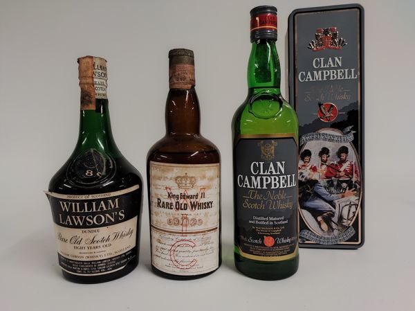 William Lawson's, King Edward II, Clan Campbell, Scotch Whisky  - Asta Spring Wines and Spirits - Associazione Nazionale - Case d'Asta italiane