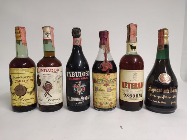 Arquandente, Veterano, Cardinal Mendoza, Fabuloso, Fundador, Carlos III, Brandy  - Asta Spring Wines and Spirits - Associazione Nazionale - Case d'Asta italiane