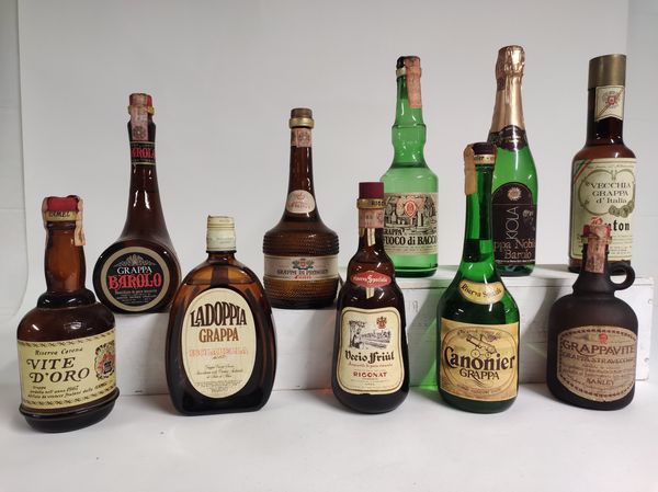 Collezione Italina, Grappa  - Asta Spring Wines and Spirits - Associazione Nazionale - Case d'Asta italiane