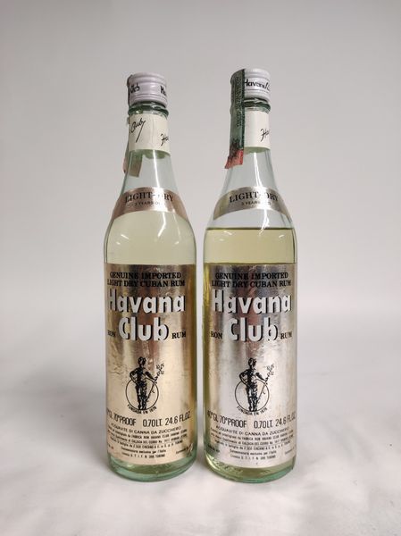 Havana Club 3 Years Old, Light Dry Rum  - Asta Spring Wines and Spirits - Associazione Nazionale - Case d'Asta italiane