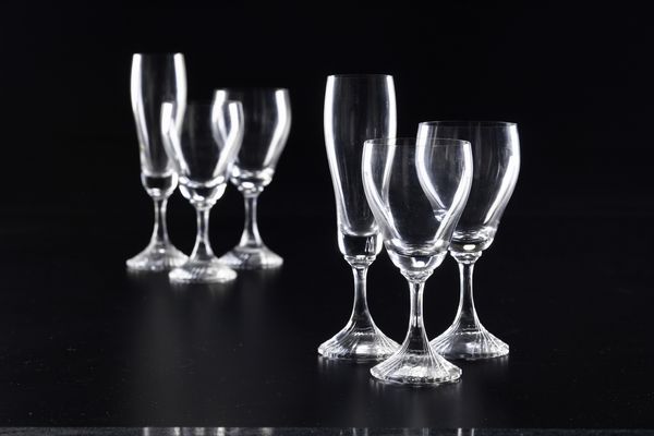 Servizio di calici.  <BR>Doccia, Manifattura Richard Ginori, seconda met del XX secolo.<BR><BR>  - Asta  Arredi per la tavola - Associazione Nazionale - Case d'Asta italiane