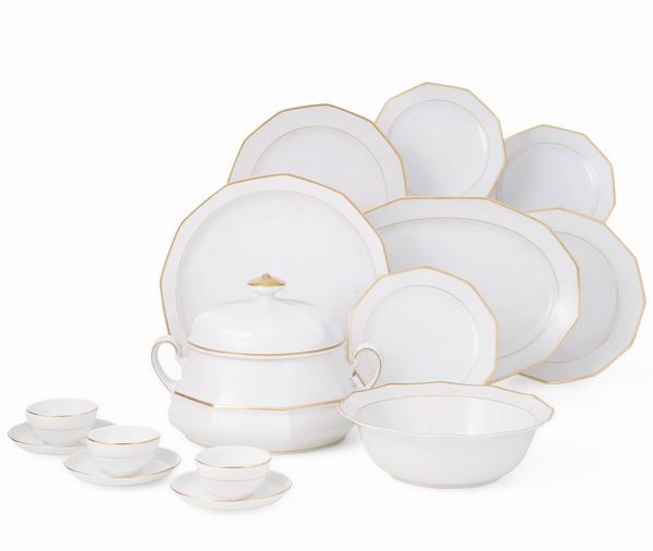 Servizio da tavola.<BR>Germania, Eschenbach (Turingia),Manifattura Winterling, XX secolo.  - Asta  Arredi per la tavola - Associazione Nazionale - Case d'Asta italiane