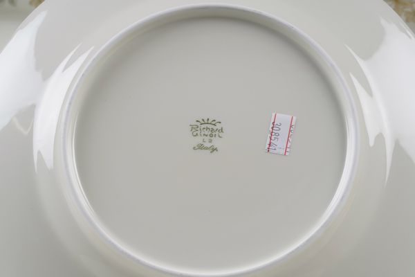 Servizio da tavola.<BR>Italia, Manifattura Richard Ginori, XX secolo.  - Asta  Arredi per la tavola - Associazione Nazionale - Case d'Asta italiane