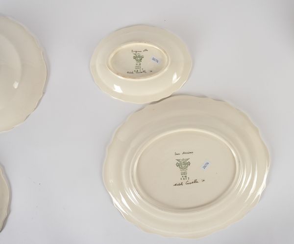 MICHELE CASCELLA : Parte di servizio da tavola.<BR>Laveno, Societ� Ceramica Italiana, 1950 circa.<BR>Design di Michele Cascella (Ortona (CH) 1892-Milano 1989).  - Asta  Arredi per la tavola - Associazione Nazionale - Case d'Asta italiane