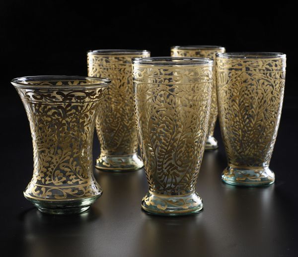 Diciannove bicchieri, XX secolo.<BR>  - Asta  Arredi per la tavola - Associazione Nazionale - Case d'Asta italiane