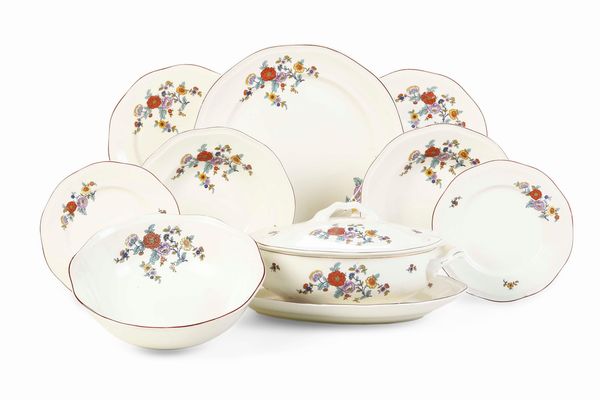 Servizio da tavola.<BR>Laveno, Societ� Ceramica Italiana, met� del XX secolo.  - Asta  Arredi per la tavola - Associazione Nazionale - Case d'Asta italiane