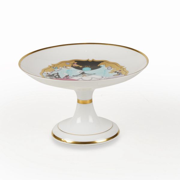 Alzatina.<BR>Germania, Manifattura Rosenthal, XX secolo.  - Asta  Arredi per la tavola - Associazione Nazionale - Case d'Asta italiane