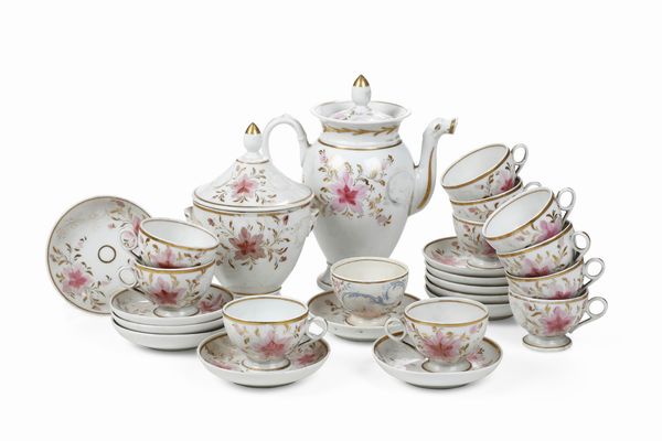 Servizio da caff.<BR>Italia, XIX secolo.  - Asta  Arredi per la tavola - Associazione Nazionale - Case d'Asta italiane