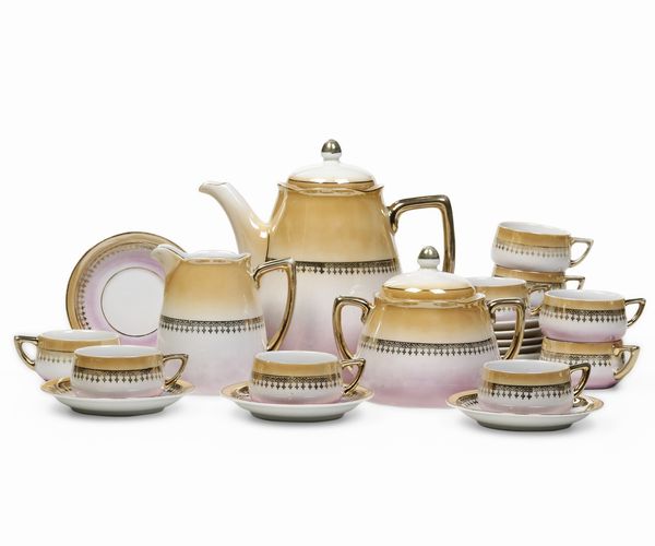 Servizio da caff anni '20 del Novecento.  - Asta  Arredi per la tavola - Associazione Nazionale - Case d'Asta italiane