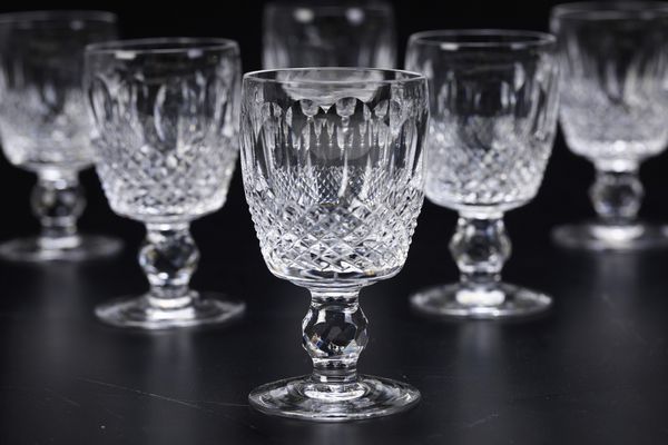 Dodici calici da Sherry.<BR>Irlanda, Manifattura Waterford, XX secolo.  - Asta  Arredi per la tavola - Associazione Nazionale - Case d'Asta italiane