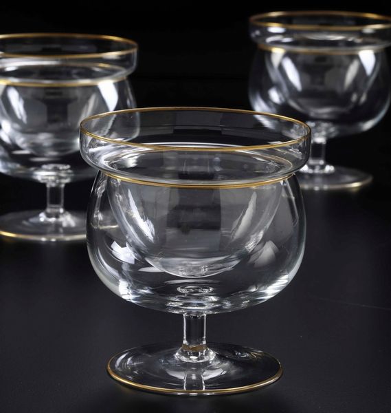 Dodici coppe da caviale, XX secolo.<BR>  - Asta  Arredi per la tavola - Associazione Nazionale - Case d'Asta italiane