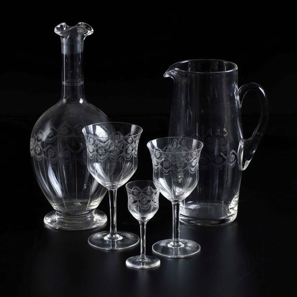 Servizio di calici, secondo quarto del XX secolo.  - Asta  Arredi per la tavola - Associazione Nazionale - Case d'Asta italiane