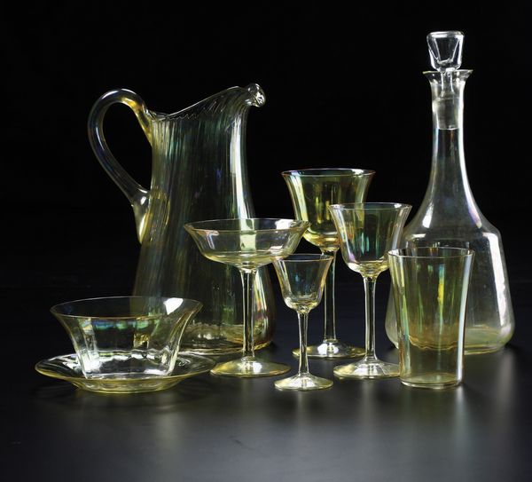 Servizio di calici.<BR>Boemia o Murano, XX secolo.  - Asta  Arredi per la tavola - Associazione Nazionale - Case d'Asta italiane